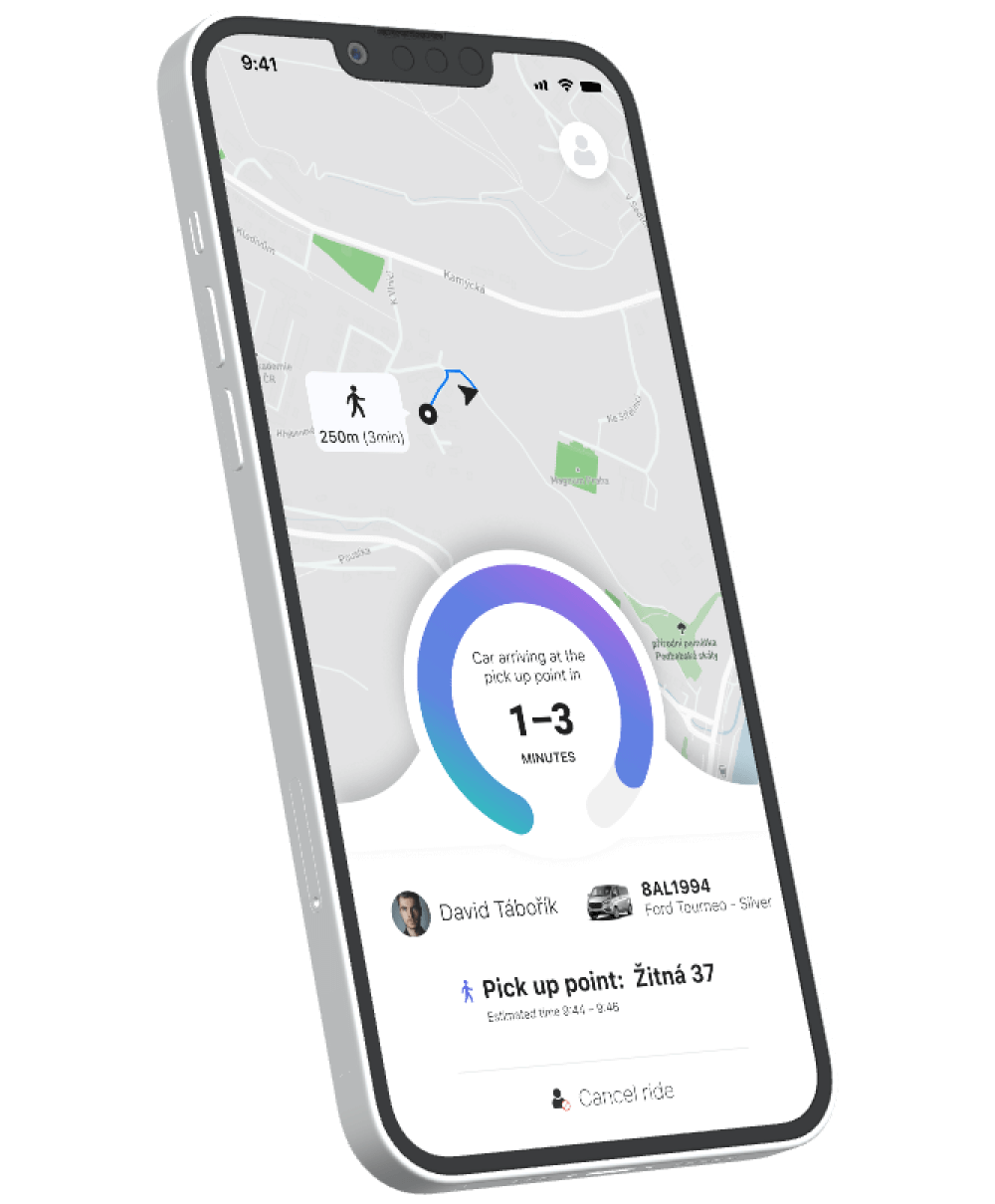 Úvodní obrázek telefonu s aplikací City